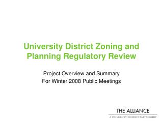 College Area Zoning and Arranging Administrative Audit
