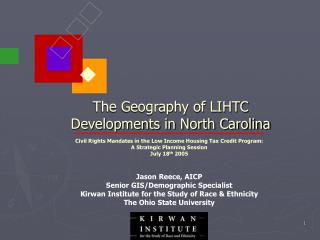 The Geology of LIHTC Advancements in North Carolina