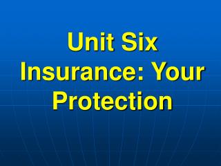 Unit Six Protection: Your Security