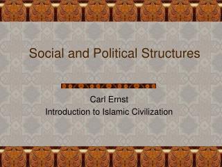 Social and Political Structures