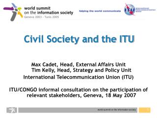 Common Society and the ITU