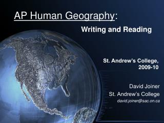AP Human Geology :