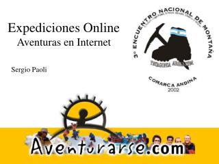 Expediciones Online Aventuras en Web