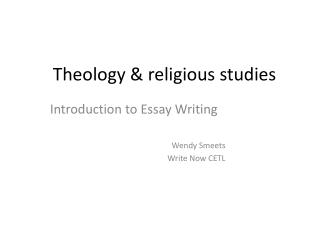 Philosophy and religious studies