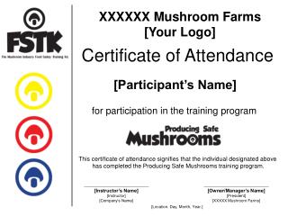 XXXXXX Mushroom Ranches [Your Logo]