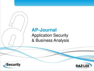 AP-Diary Application Security and Business Investigation