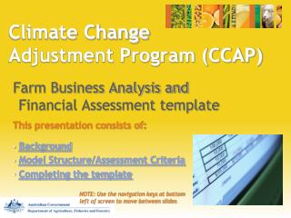 Environmental Change Conformity Program (CCAP)