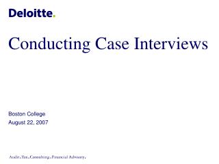 Directing Case Interviews