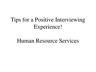 Tips for a Positive Talking Knowledge! Human Asset Administrations