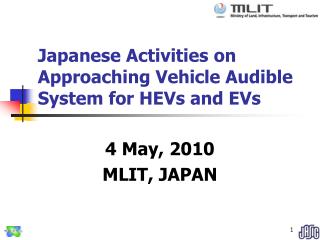 Japanese Exercises on Drawing closer Vehicle Capable of being heard Framework for HEVs and EVs