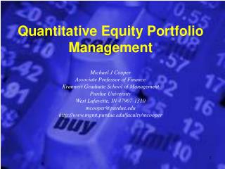 Quantitative Value Portfolio Administration