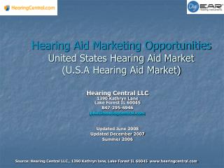 Portable amplifier Showcasing Opportunities United States Listening device Market (U.S.A Portable hearing assistant Busi