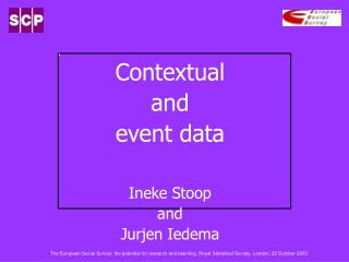 Logical and occasion information Ineke Stoop and Jurjen Iedema