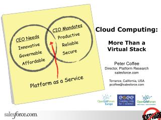 Distributed computing: More Than a Virtual Stack Diminish Espresso Executive, Stage Research salesforce Torrance, Califo