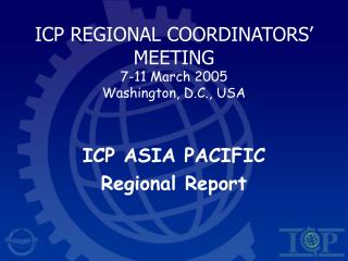 ICP Provincial Facilitators' MEETING 7-11 Walk 2005 Washington, D.C., USA