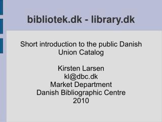 bibliotek.dk - library.dk