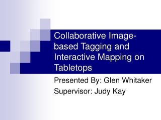 Shared Picture construct Labeling and Intuitive Mapping with respect to Tabletops