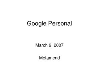 Google Individual