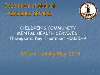 Branch of Medicinal Help Administrations