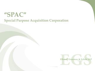 " SPAC " Exceptional Reason Procurement Enterprise