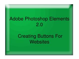 Adobe Photoshop Components 2.0 Making Catches For Sites