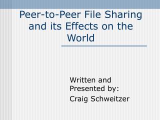 Distributed Record Sharing and its Consequences for the World