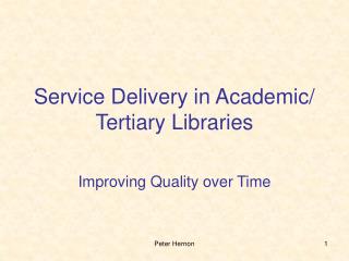  Administration Delivery in Academic 