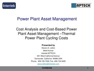  Force Plant Asset Management 