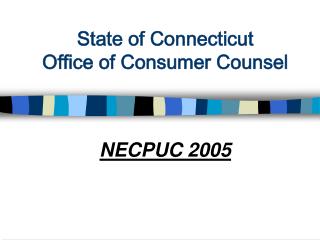  Condition of Connecticut Office of Consumer Counsel 