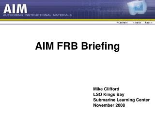  Point FRB Briefing 