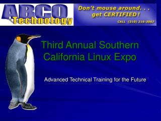 Third Annual Southern California Linux Expo 