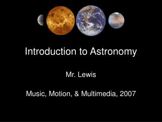  Prologue to Astronomy 
