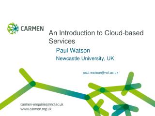  An Introduction to Cloud-based Services 