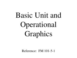  Essential Unit and Operational Graphics 