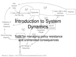  Prologue to System Dynamics 