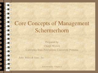  Center Concepts of Management Schermerhorn 