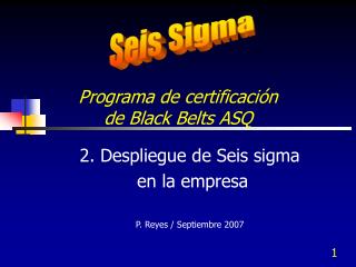  Programa de certificaci n de Black Belts ASQ 