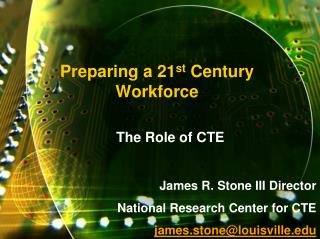  Setting up a 21st Century Workforce 