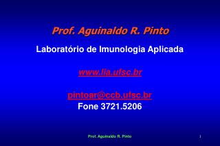  Prof. Aguinaldo R. Pinto 