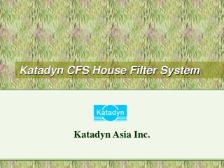  Katadyn CFS House Filter System 