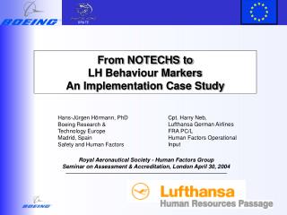  From NOTECHS to LH Behavior Markers An Implementation Case Study 