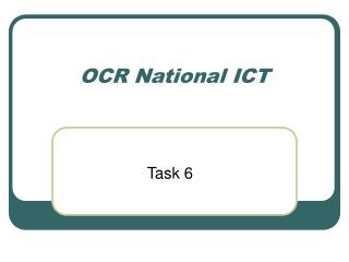  OCR National ICT 