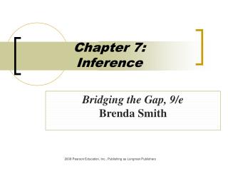  Part 7: Inference 