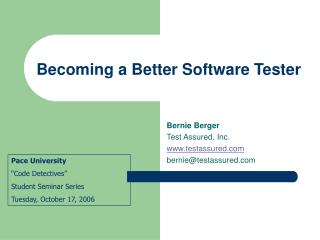  Improving as a Software Tester 