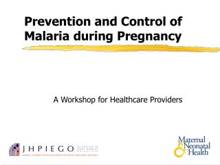  Aversion and Control of Malaria amid Pregnancy 