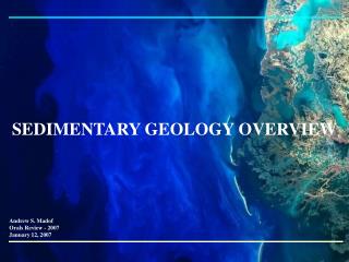  SEDIMENTARY GEOLOGY OVERVIEW 