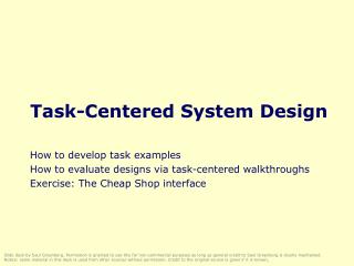  Undertaking Centered System Design 