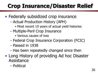  Crop Insurance 