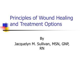  Standards of Wound Healing and Treatment Options 