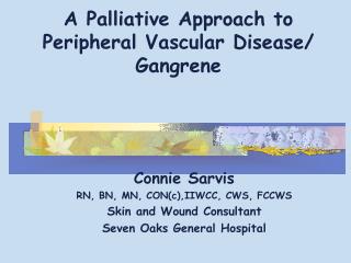  A Palliative Approach to Peripheral Vascular Disease 